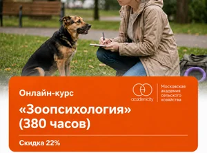 Онлайн-курс Зоопсихология (380 часов)