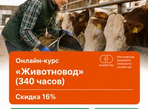 Онлайн-курс Животновод (340 часов)